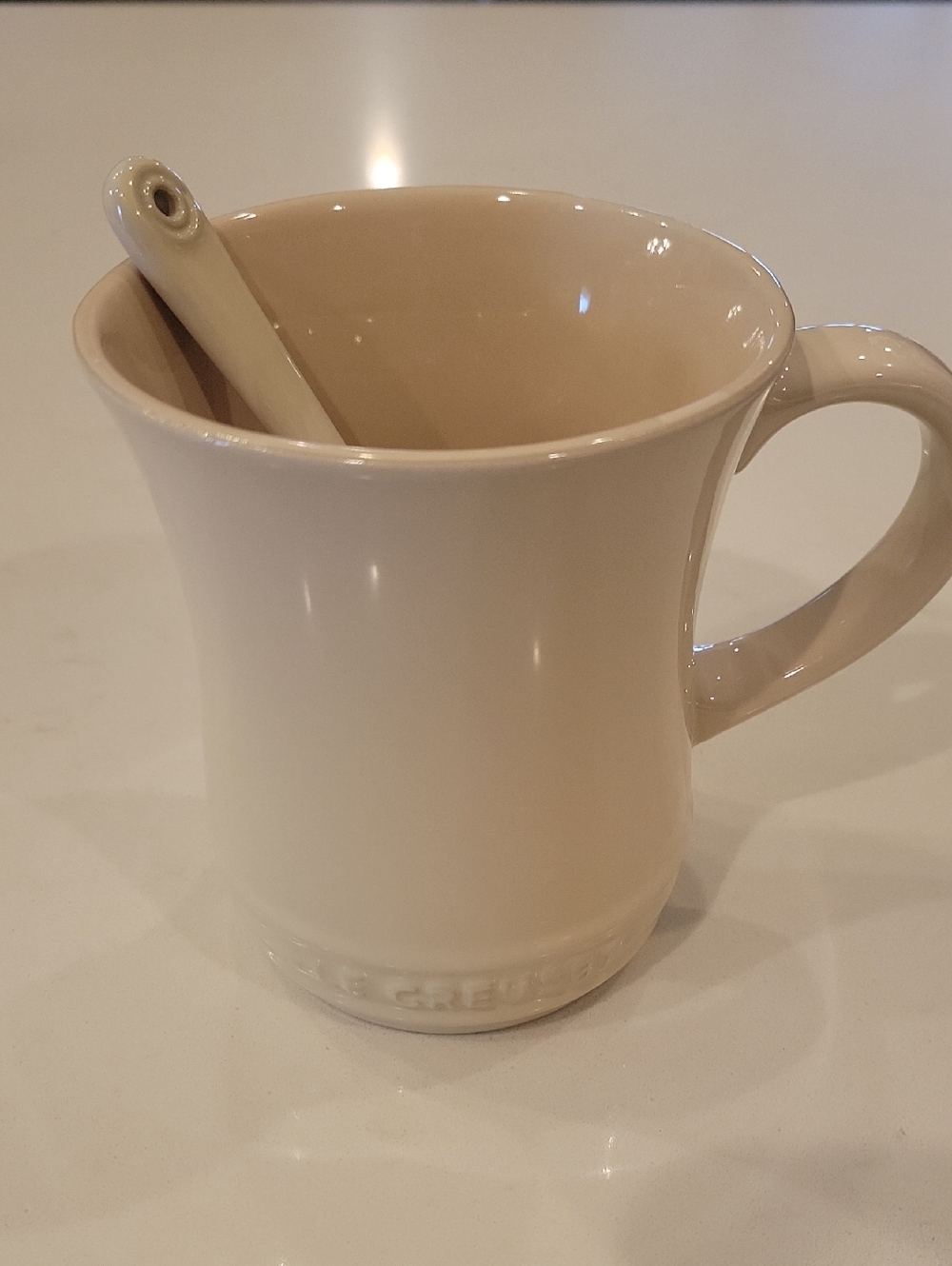Le Creuset DUNE new Retired Tea Mug With Cafe Spoon